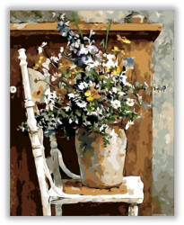 Számfestő Virágok a széken - számfestő készlet (crea1201)