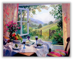  Pazar táj - számfestő készlet