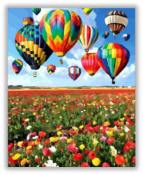 Számfestő Színes Hőlégballonok - számfestő készlet (crea1054)