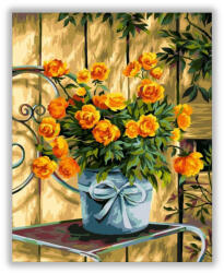 Számfestő Sárga rózsa - számfestő készlet (crea1294)