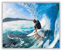  Szörfölés a tengeren - számfestő készlet