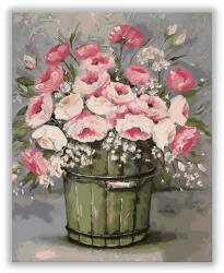 Számfestő Virágok vödörben - számfestő készlet (crea1281)