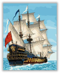 Számfestő Csatahajó - számfestő készlet (crea1105)