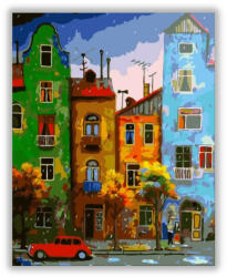 Számfestő Színes házak - számfestő készlet (crea1328)