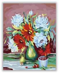  Szépséges virágok - számfestő készlet