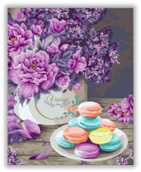  Vintage macaron - számfestő készlet