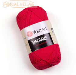 YARNART MAKRAMÉ, 2mm - Piros - 163