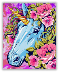  Csodálatos egyszarvú - számfestő készlet