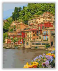  Festői város - számfestő készlet