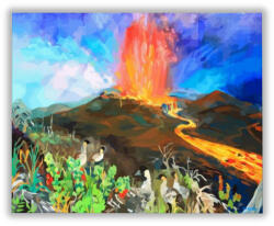  Lávafolyó - számfestő készlet