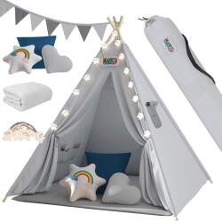 Spielwerk Teepee gyermek sátor szürkéskék 160x120x120 cm