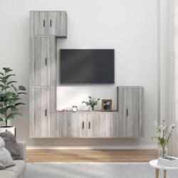 vidaXL 5 részes szürke sonoma színű szerelt fa TV-szekrényszett (3188620)