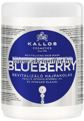 Kallos Kjmn Blueberry Revitalizáló hajpakolás fekete áfonya 1L
