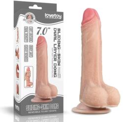 Lovetoy Dildo realistic 2 straturi Lovetoy 17.5cm Dildo