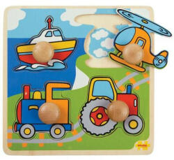 Bigjigs Toys Primul meu puzzle - 4 mijloace de transport - all-4-kids Puzzle