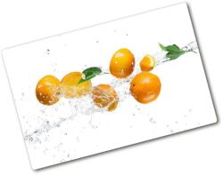 Wallmuralia. hu Edzett üveg vágódeszka Narancs és víz 80x52 cm