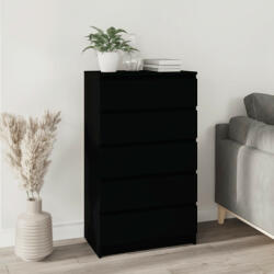 vidaXL fekete szerelt fa fiókos szekrény 60 x 36 x 103 cm (823017) - balena