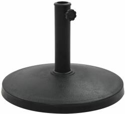 vidaXL Suport umbrelă de soare rotund, negru, 10 kg, polirășină (45196) - izocor