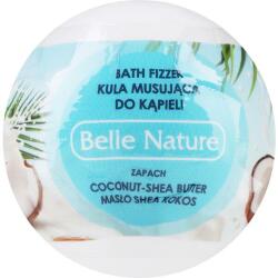 Belle Nature Bombă de baie cu aromă de nucă de cocos și unt de shea, alb - Belle Nature 50 g