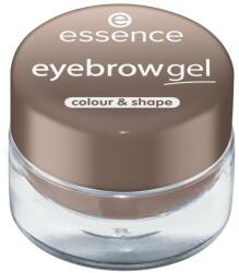 Essence Gel pentru sprâncene - Essence Eyebrow Gel Colour & Shape 04 - Dark Brown
