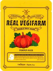 Fortheskin Mască de față cu extract de dovleac - Fortheskin Super Food Real Vegifarm Double Shot Mask Pumpkin 23 ml