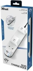  Trust GXT 251 Charge Dock Duo PS5 - fehér kontroller töltő