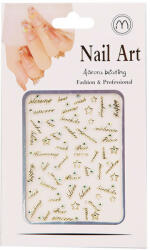 Nail Art Nail-Art köröm matrica - arany (194411_YM228A)