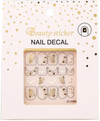 Nail Decal Beauty Sticker - köröm matrica - arany (194428-ZC0389A)