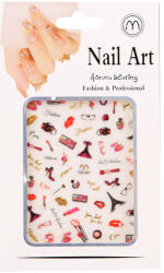 Nail Art Nail-Art köröm matrica - színes (194411_YM401)