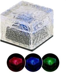Perla Napelemes RGB LED térkő szürkületérzékelővel, 7x5, 4x7 cm IP44 (SOLAR_RGB_TERKO_7x5-4x7)