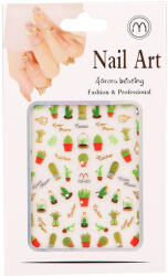 Nail Art Nail-Art köröm matrica - színes (194411_YM403)