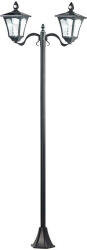 Perla SWL-60 Napelemes LED kerti lámpa, 2 lámpás, PIR és szürkület érzékelő, 200 lumen (LAMPA_LED_SWL-60_200LM)