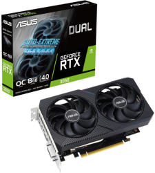 ASUS GeForce RTX 3050 Dual V2 OC Edition 8GB GDDR6 (DUAL-RTX3050-O8G-V2/90YV0GH6-M0NA00) Videokártya