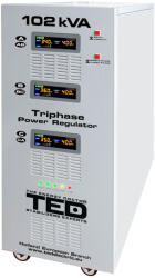 TED Electric Stabilizator de tensiune trifazic cu servomotor TED 102kVA-SVC TED000064, 102000 VA/70000 W (TED000064)