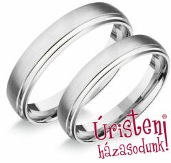 Úristen, házasodunk! Uhag048 Ezüst Karikagyűrű