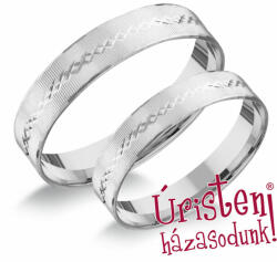 Úristen, házasodunk! Uhag019 Ezüst Karikagyűrű