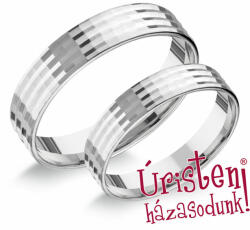 Úristen, házasodunk! Uhag026 Ezüst Karikagyűrű