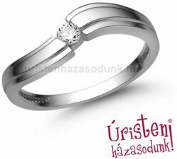 Úristen, házasodunk! E325FB11 - GYÉMÁNT: 0.11 CT (3.00 mm Ø) Eljegyzési Gyűrű