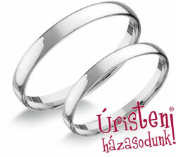 Úristen, házasodunk! Uhag023 Ezüst Karikagyűrű