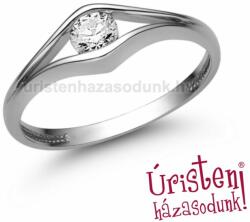 Úristen, házasodunk! E302FB25 - GYÉMÁNT: 0.25 CT (=4.0mm Ø) Eljegyzési Gyűrű