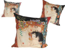 Hanipol Carmani Párna 45x45cm, polyester, Klimt: Anya gyermekével