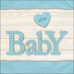 Ambiente Baby Love Boy papírszalvéta 33x33cm, 20db-os - perfectodekor