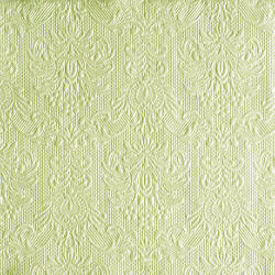 Ambiente Elegance Green pearl dombornyomott papírszalvéta 40x40cm, 15db-os