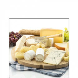 Ambiente Cheese Platter papírszalvéta 25x25cm, 20db-os - perfectodekor