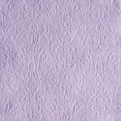 Ambiente Elegance lavender dombornyomott papírszalvéta 33x33cm, 15db-os