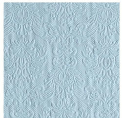 Ambiente Elegance pale blue dombornyomott papírszalvéta 25x25cm, 15db-os