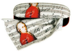 Fridolin Szemüvegtok textilbevonatú törlőkendővel, 16x4x6, 5cm, Mozart