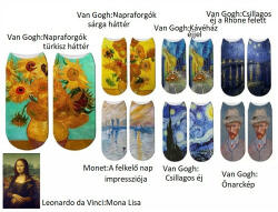 Hanipol Carmani Zokni Van Gogh/Monet/Da Vinci, polyester, uni méret