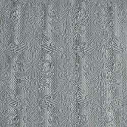 Ambiente Elegance grey dombornyomott papírszalvéta 40x40cm, 15db-os