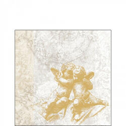 Ambiente Classic Angels Gold papírszalvéta 25x25cm, 20db-os